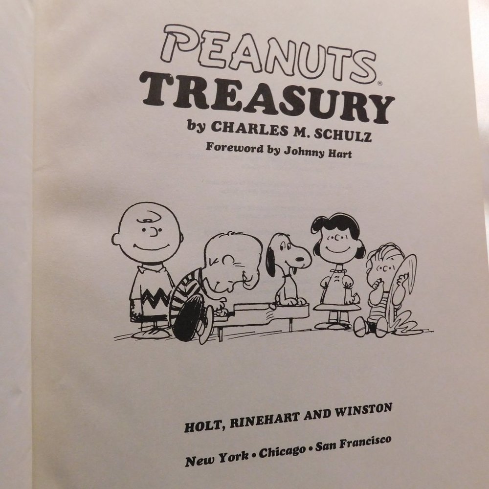 Peanuts Treasury by Charles M Schulz 1969 Hardcover Book Vintage - Picture 3 of 9